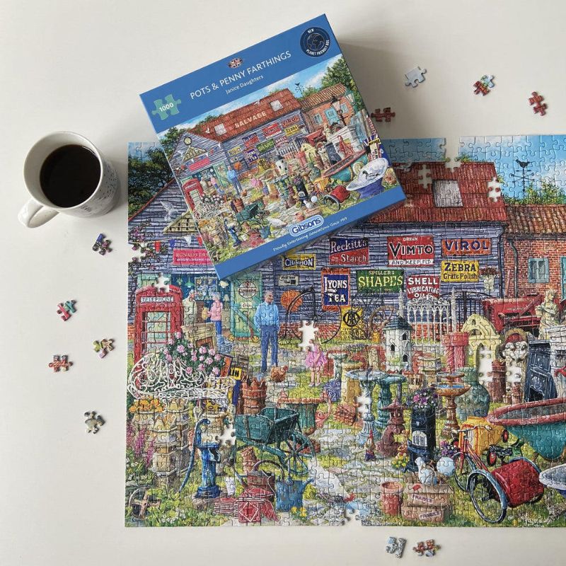 Jigsaw - Gibsons: Pots & Penny Farthings (1000pcs)