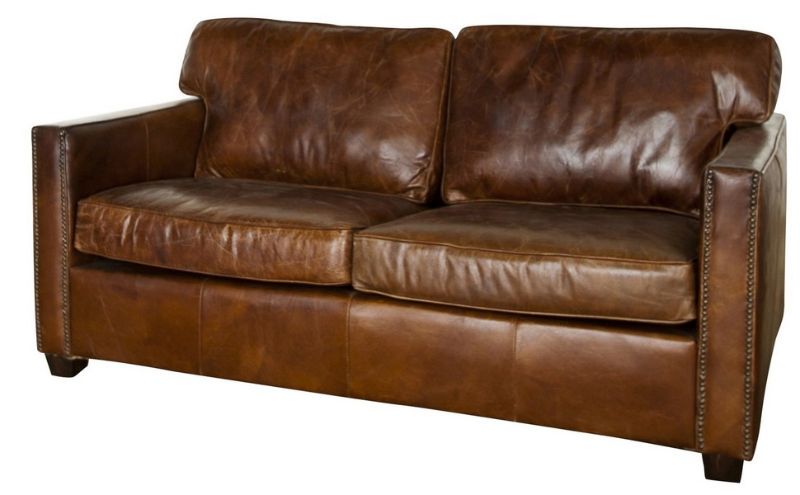 2 SEATER Sofa - MADISON VINTAGE CIGAR (1.7m)