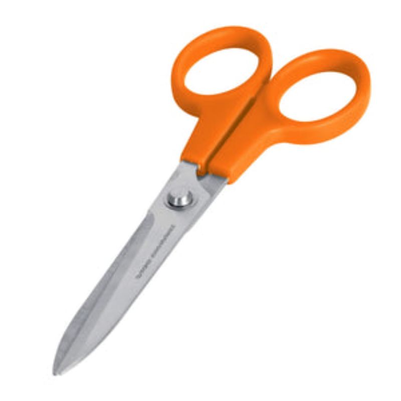 Multi-purpose Truper scissors with 200mm stainless steel blades, designed for comfort and precision cutting in various materials.