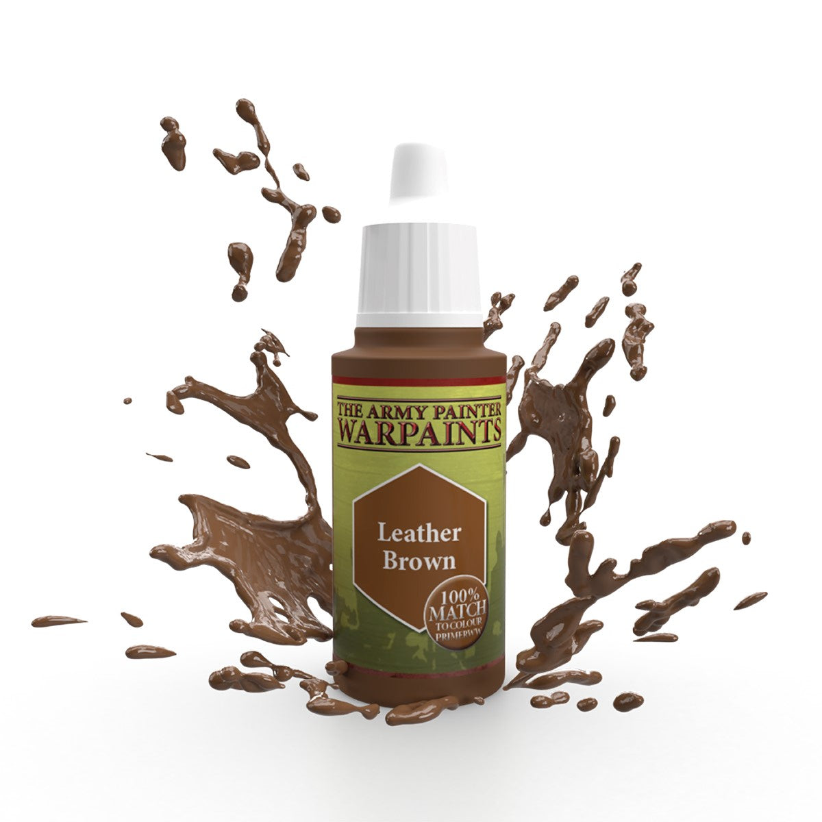 Army Painter - Warpaints - Leather Brown Acrylic Paint 18ml - Model Primer