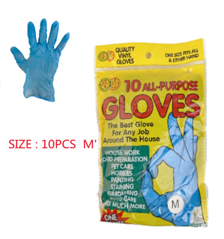 PVC GLOVES - Medium (12 Packs)