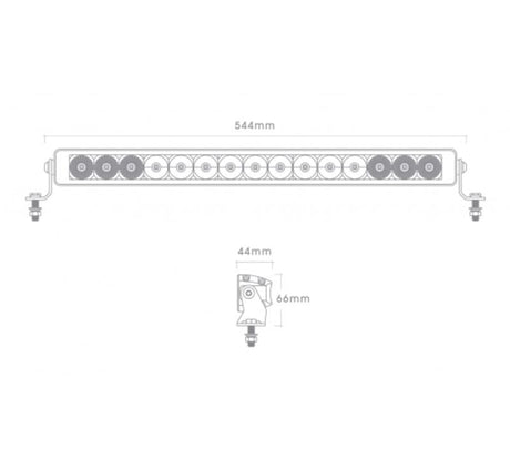 Powerful 20in LED light bar with 4500 lumens, rugged design, IP67 waterproof, and compatible with 12/24V vehicles.