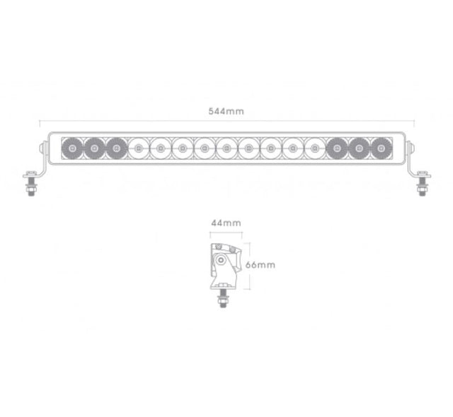 Powerful 20in LED light bar with 4500 lumens, rugged design, IP67 waterproof, and compatible with 12/24V vehicles.