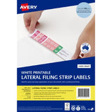 Avery Lateral Filing Labels 4up 100 Sheets 220x42mm L7174