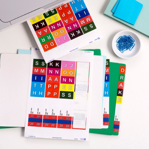 Avery Lateral Filing Labels 4up 100 Sheets 220x42mm L7174