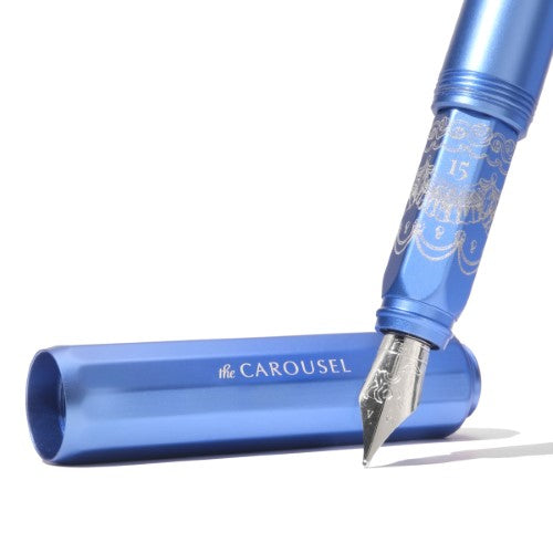 FWP Fountain Pen Aluminum Carousel Blue Revelry Fine