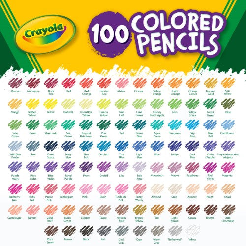 Crayola Full Size Color Pencils 100Pk