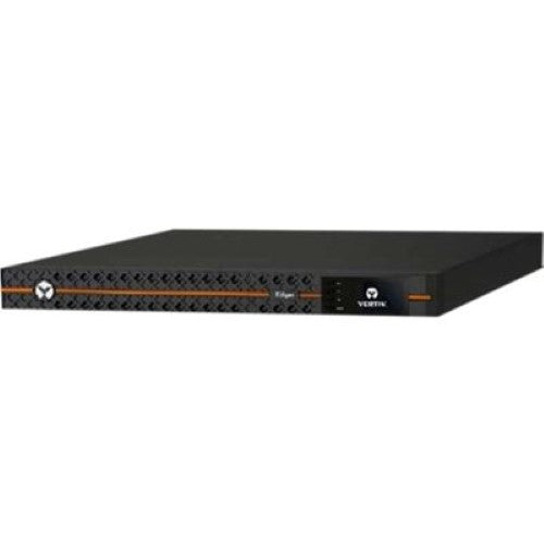 Vertiv Edge 1KVA 230V 1U Rack UPS with batteries, providing reliable power protection and 6 output options for IT needs.