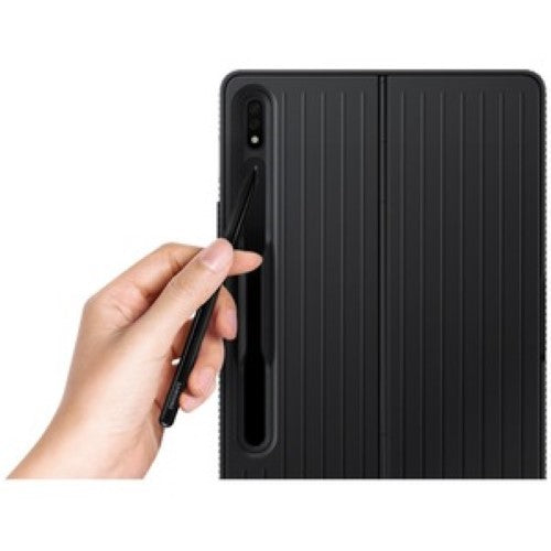 PROTECTIVE STANDING COVER Tablet Case For Samsung Galaxy Tab S8 Tablet (Black)