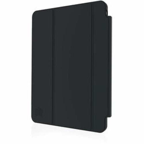 STM Studio case for iPad Air and Pro, black, lightweight, durable, multi-fit protection, precise and stable design.