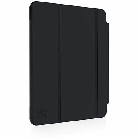 Lightweight black STM Studio case for iPad Air 5th/4th gen and iPad Pro 11", offering durable protection and stability.