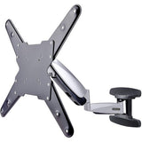 TV Wall Mount - VESA Full Motion for 23-55in TVs (Black/Silver)
