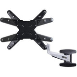 TV Wall Mount - VESA Full Motion for 23-55in TVs (Black/Silver)
