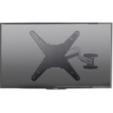 TV Wall Mount - VESA Full Motion for 23-55in TVs (Black/Silver)