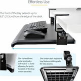 Under-Desk Keyboard Tray - Adjustable Up to 12kg/26.5lb