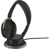 Jabra EVOLVE 2 65 FLEX UC stereo headset with noise cancellation, foldable design, and dual connectivity for professionals.