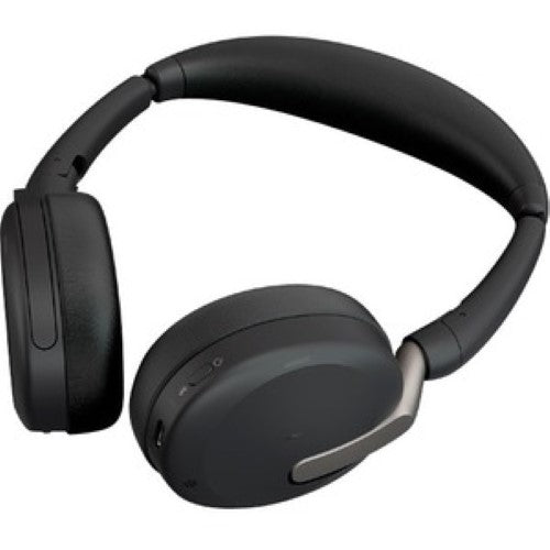 Jabra EVOLVE 2 65 FLEX headset with foldable design, ANC, stereo sound, and dual connectivity for seamless professional communication.