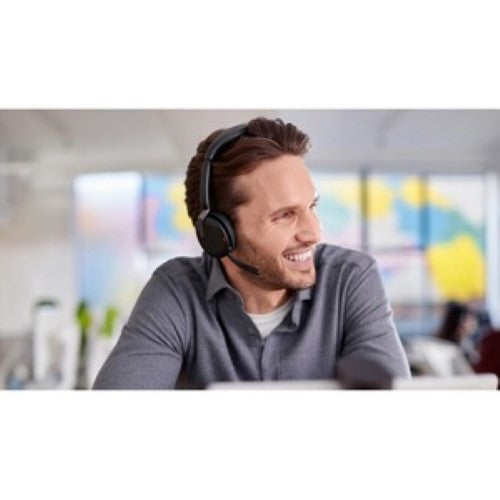 Jabra EVOLVE 2 65 FLEX USB-A stereo headset with noise cancellation, foldable design, and exceptional audio clarity.