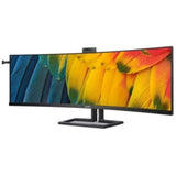 Curved Screen LCD Monitor - Philips 45B1U6900CH 45" Class Webcam Dual Quad HD (D