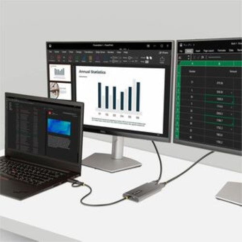 USB-C to Dual-HDMI Adapter 4K 60Hz PD