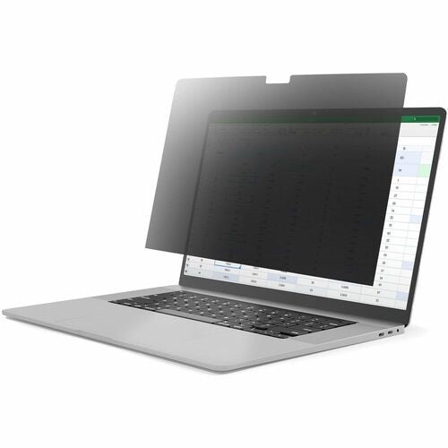 Laptop Privacy Screen for 14" MacBook Pro, anti-glare filter, reversible matte/glossy sides, reduces blue light and protects privacy.