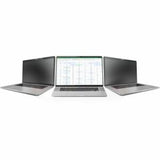 Laptop Privacy Screen for 14" MacBook Pro, features anti-glare, reversible design, and blue light reduction for enhanced privacy.