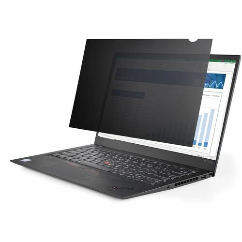 15.6-inch laptop privacy filter with anti-glare, reversible design, 51% blue light reduction, and scratch-resistant features.