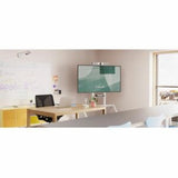 Off-white cleanable cover for Logitech Rally Bar Huddle, designed for hygiene in video conferencing environments.