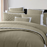 Queen Quilt / Duvet Cover Set - LOGAN & MASON ESSEX OLIVE