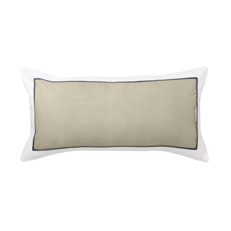 Long Filled CUSHION - LOGAN & MASON ESSEX OLIVE (30cm x 60cm)