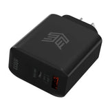Power Adapter - STM Goods Dual Port USB-C and USB-A 65W (Black )