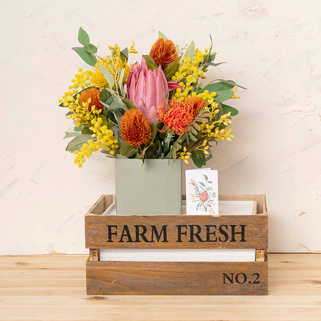 Mini Posy Box Matte Autolock Base Pk25 EarthGreen