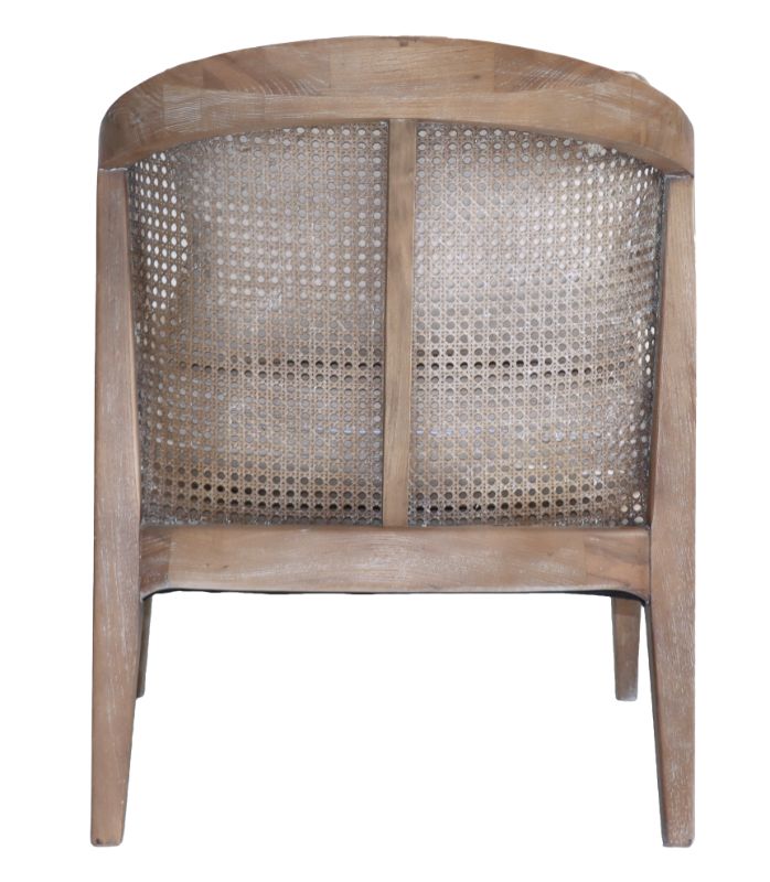 OCCASIONAL CHAIR - APOLLO OAK & LINEN (77.5cm)