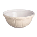 Cream 29cm Mason Cash Colour Mixing Bowl, featuring a stylish design, durable earthenware, and traditional patterned grip.