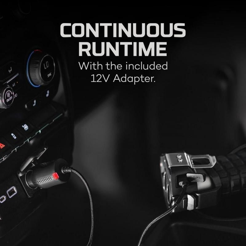 Compact Nebo Luxtreme SL 75 spotlight with 780 lumens, magnetic base, and ergonomic design for outdoor adventures.
