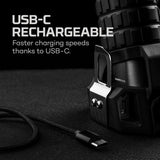 Compact Nebo Luxtreme SL 75 Rechargeable Spotlight with 780 lumens, 3/4 mile range, ergonomic design, and multiple light modes.