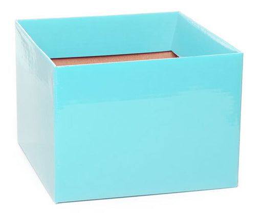 Medium No.6 Posy Box with Flap Pack 10 Baby Blue