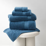 Plush Atlantic Turkish bath mat (50x80cm), made from 100% OEKO-TEX® cotton, showcasing a woven band design.