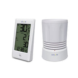 BRESSER RAIN GUAGE WITH INDOOR/OUTDOOR TEMPERATURE