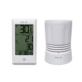BRESSER RAIN GUAGE WITH INDOOR/OUTDOOR TEMPERATURE