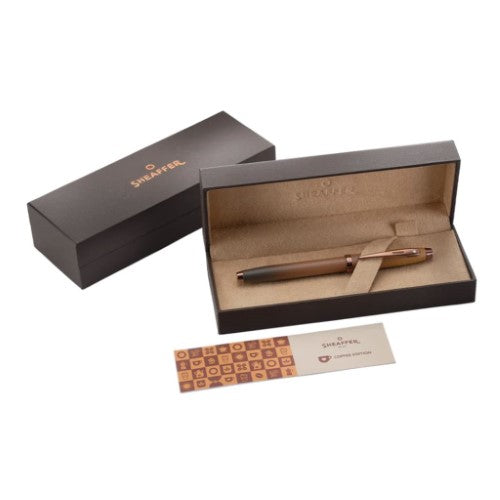 SHEAFFER 100 COFFEE W SHINY PVD TRIM ROLLERBALL
