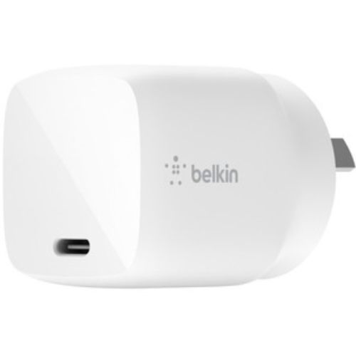 Belkin BOOST?CHARGE 30W USB-C GaN Wall Charger - 5 V DC Output - White