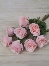 Artificial Rose Bud Bundle X 8 (Pink)