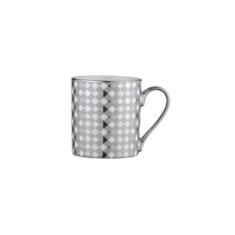 Bia Tartan Espresso Mug Platinum (Set of 4)