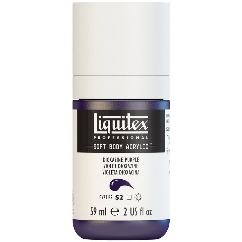 LIQUITEX PROFESSIONAL SOFT BODY ACRYLIC PAINT 59ML - DIOX PURPLE 186 S2