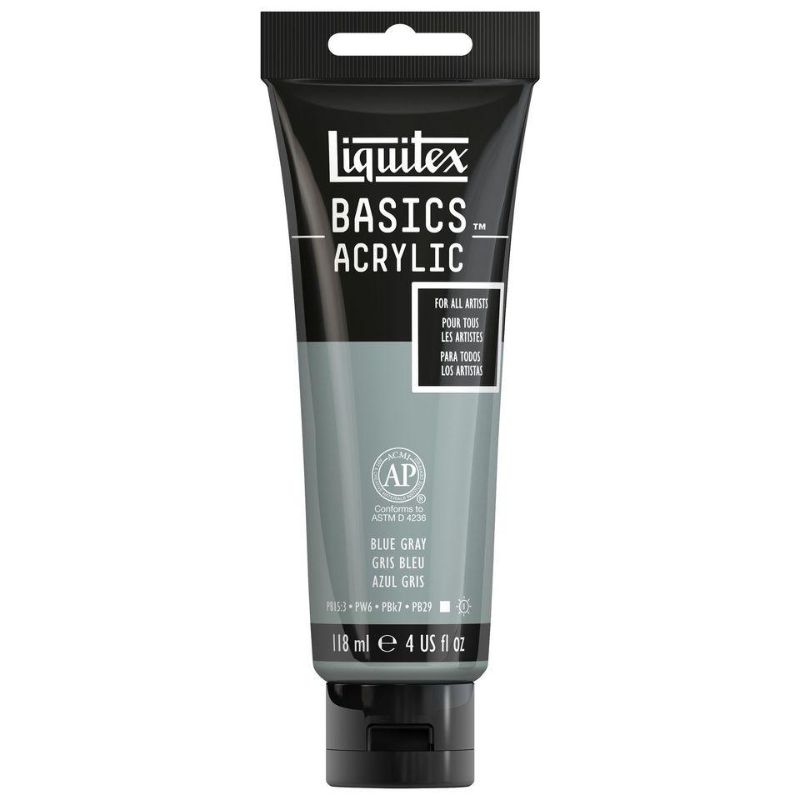 LIQUITEX BASICS ACRYLIC PAINT 118ML - BLUE GREY