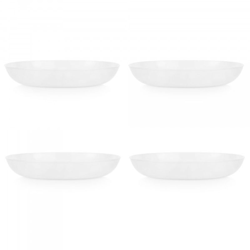 Corelle Winter Frost Low Meal Bowl set of 4, 887ml each, perfect for hearty meals, durable and lightweight design.