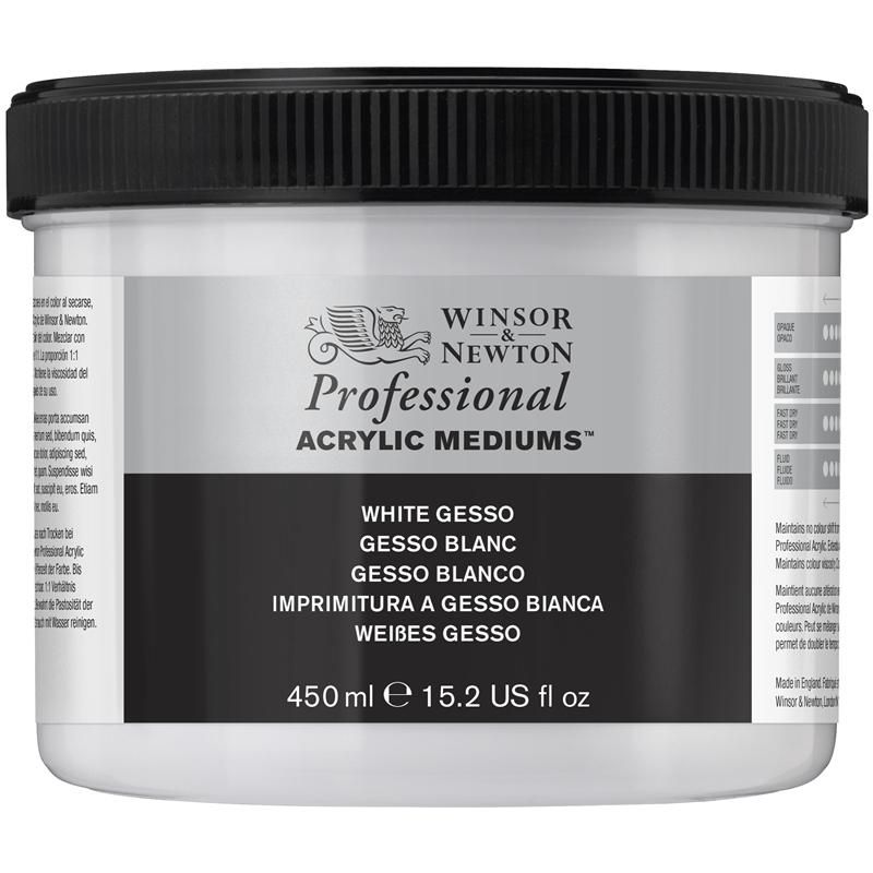 WINSOR & NEWTON PROFESSIONAL ACRYLIC MEDIUM WHITE GESSO -