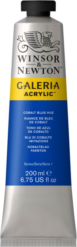WINSOR & NEWTON GALERIA ACRYLIC PAINT 200ML - COBALT BLUE HUE 179 S1