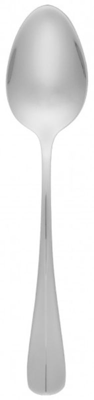 Elegant 12-pack stainless steel dessert spoons with a polished finish, perfect for any dining occasion.